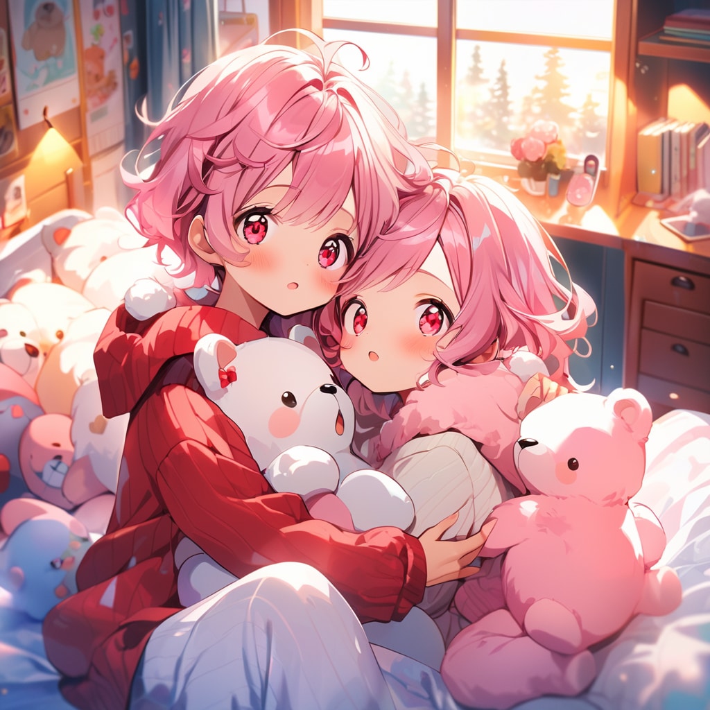 双子テディベア