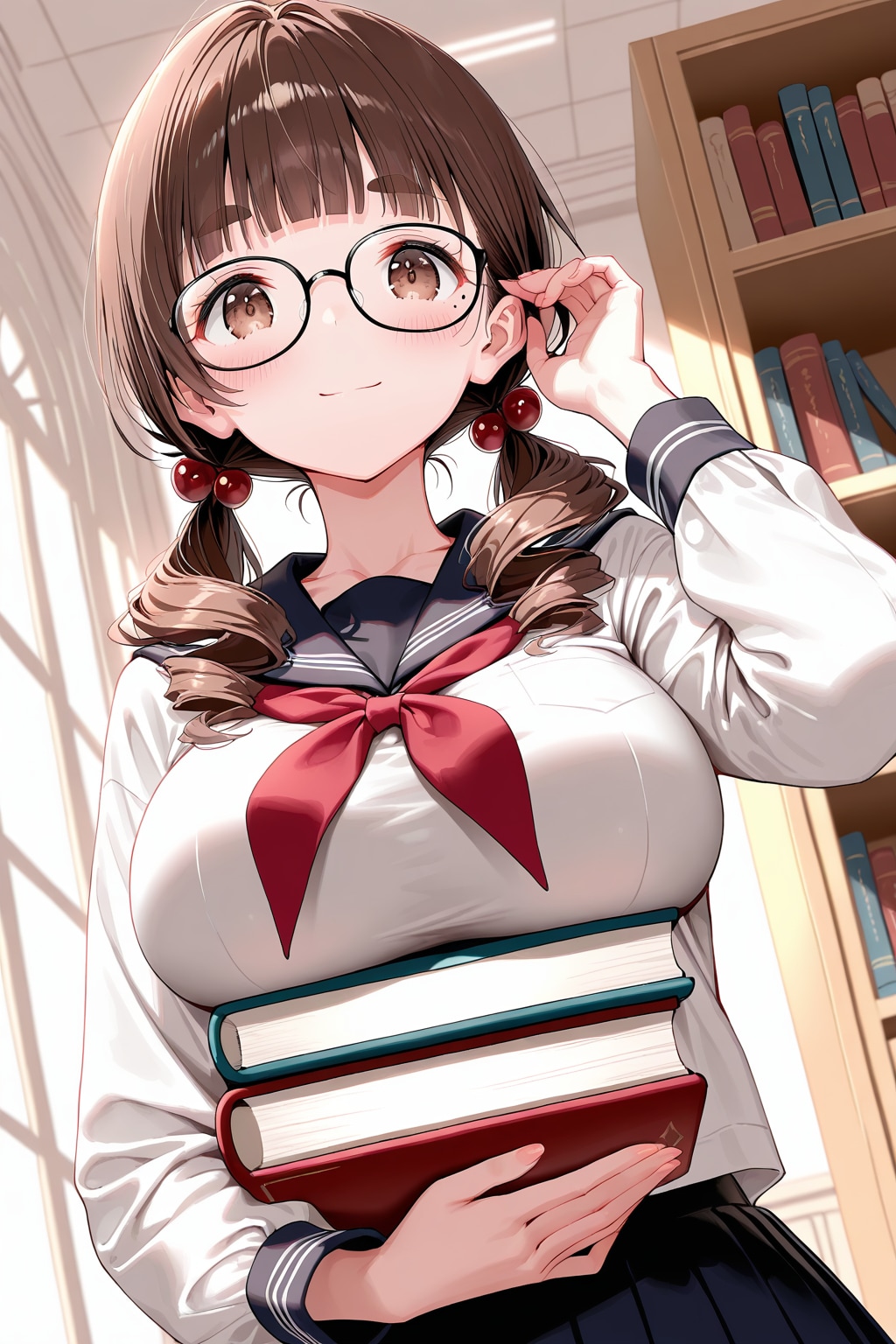 図書委員のお仕事 | の人気AIイラスト・グラビア