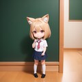 猫耳娘（学校の制服編） 4枚目