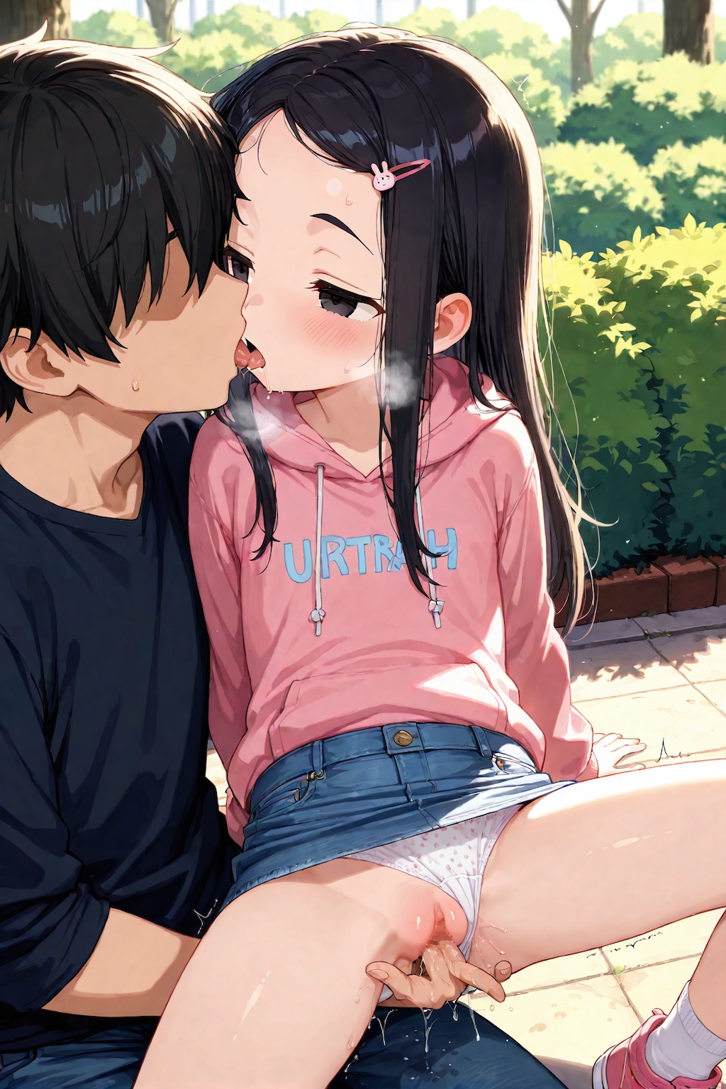 繁みで遊ぶけどバレそうだね