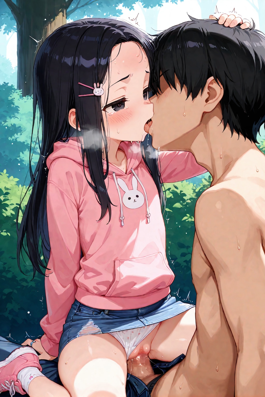 繁みで遊ぶけどバレそうだね