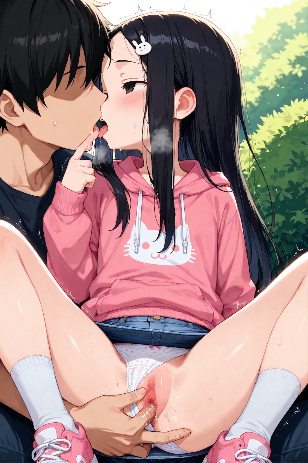 繁みで遊ぶけどバレそうだね