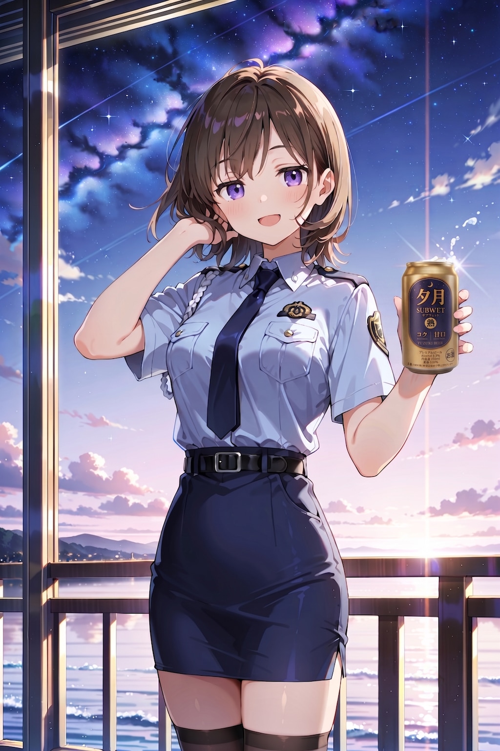 ジト目婦警さんとビール ～乾さつきのドライな日常～ Z730