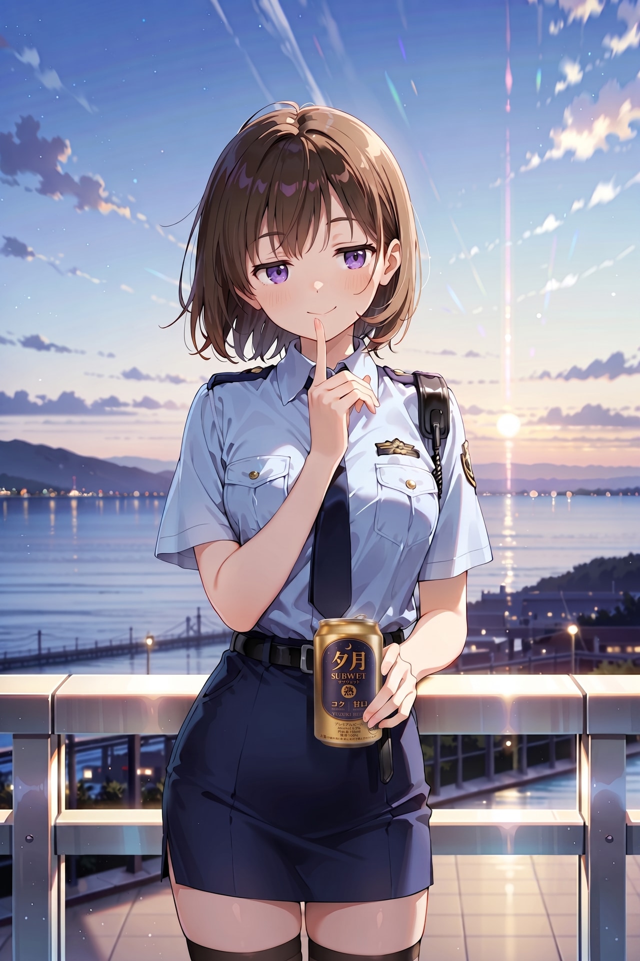 ジト目婦警さんとビール ～乾さつきのドライな日常～ Z730