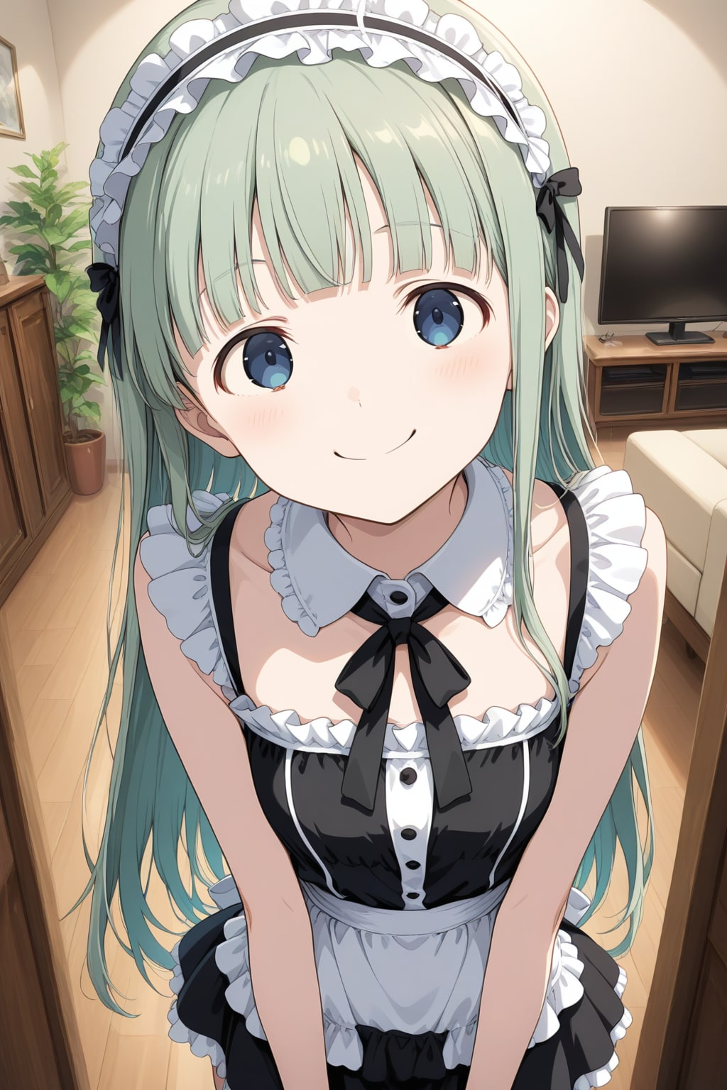 みどり メイド(HARPY) | の人気AIイラスト・グラビア