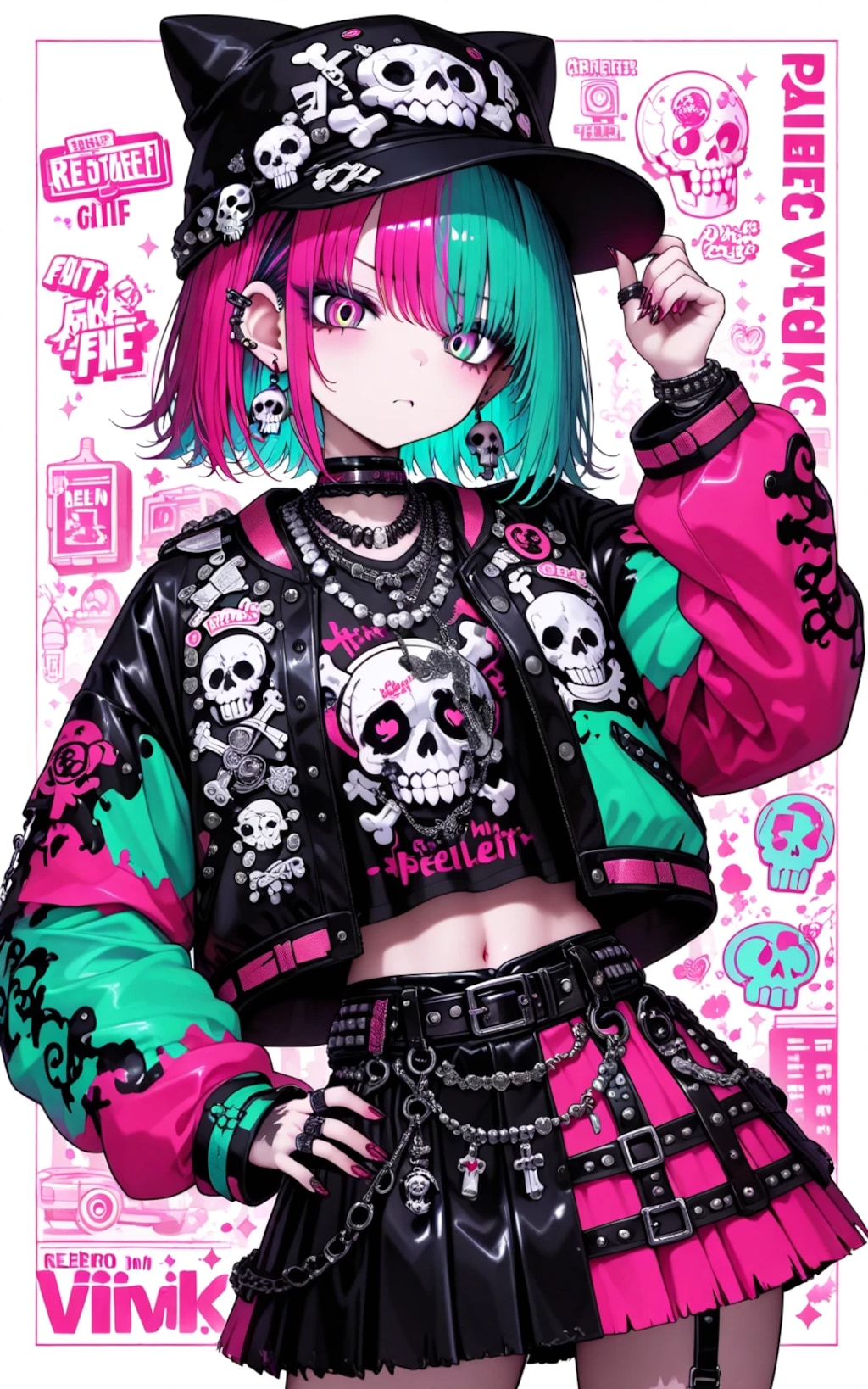 パンクロックな女の子をフィギュア化