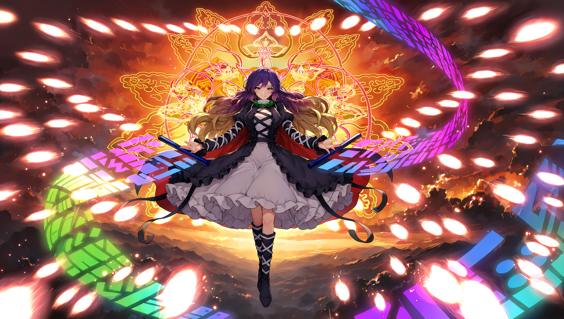 V5　東方　聖 白蓮　弾幕 | の人気AIイラスト・グラビア