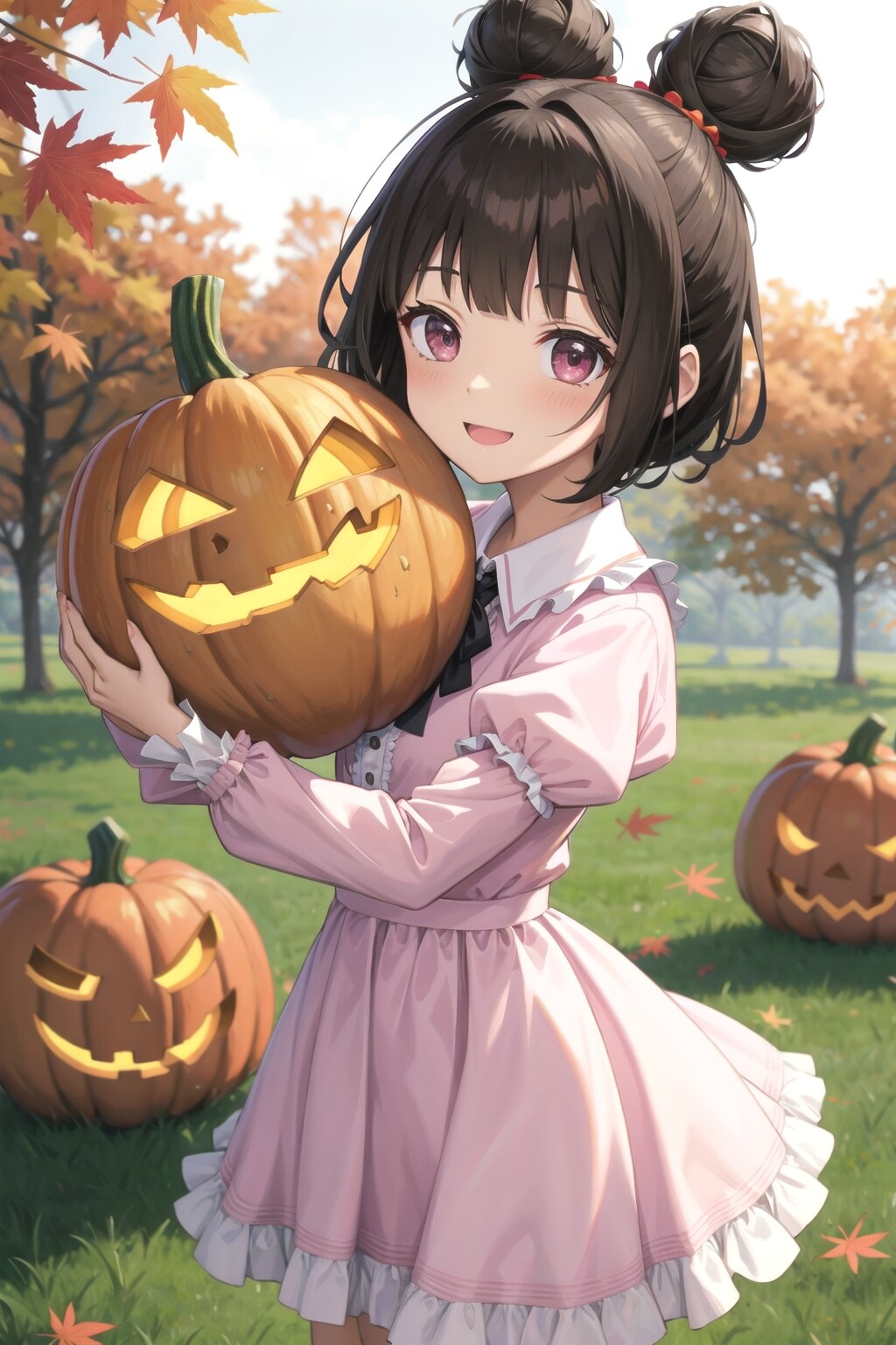 かぼちゃさんのしゅうかくなのです | の人気AIイラスト・グラビア