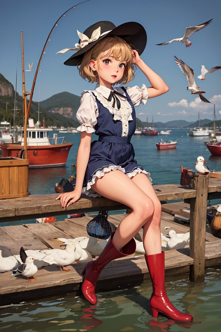 カモメと少女