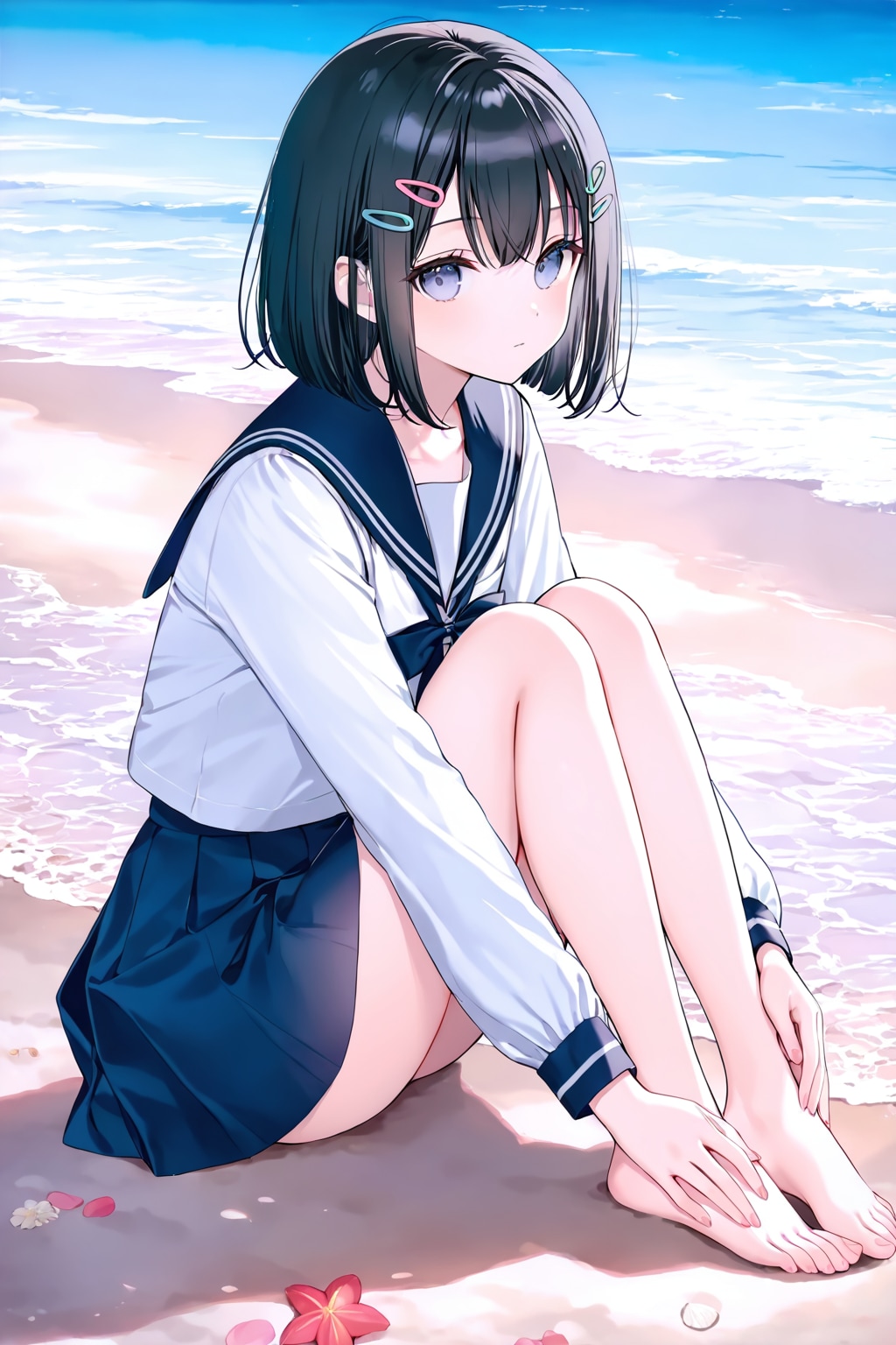 セーラー服と砂浜(LILAC)(9)