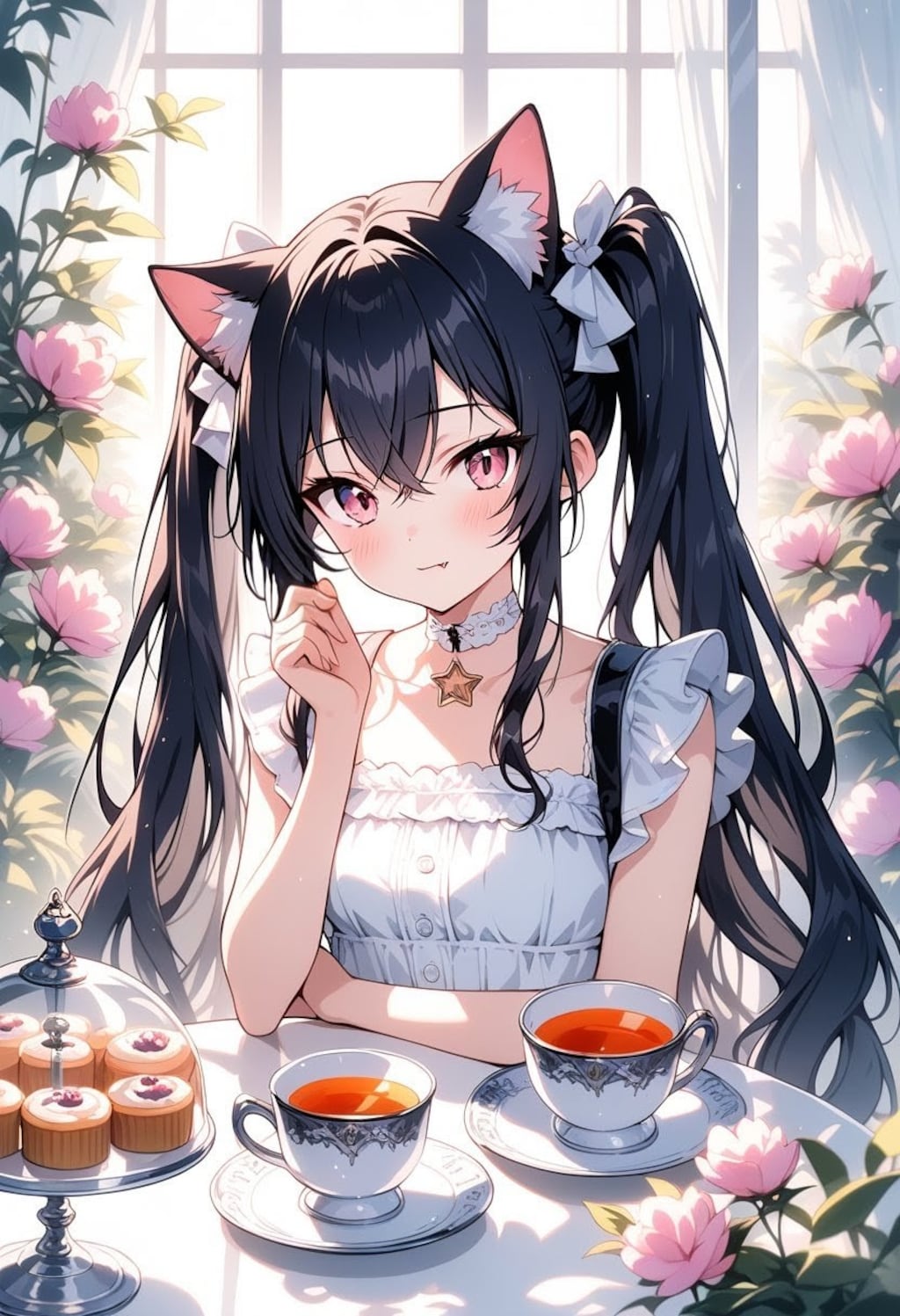 うちの子たちとお茶会