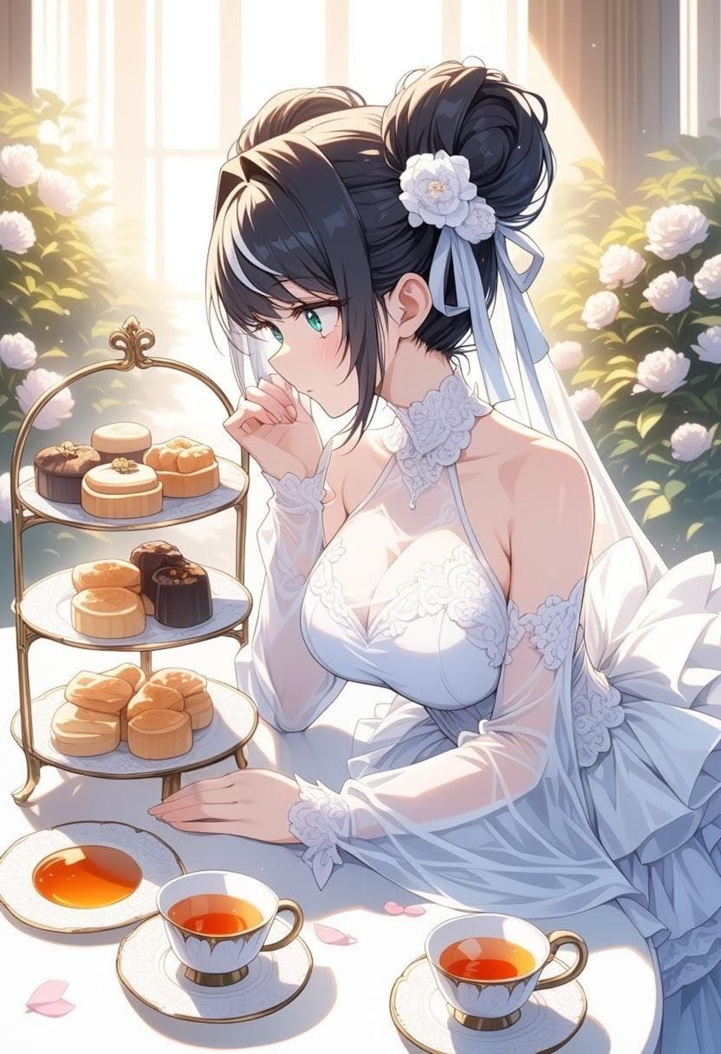 うちの子たちとお茶会