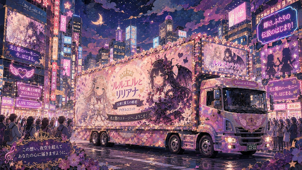光と闇のアイドルパレード　ちぎり絵