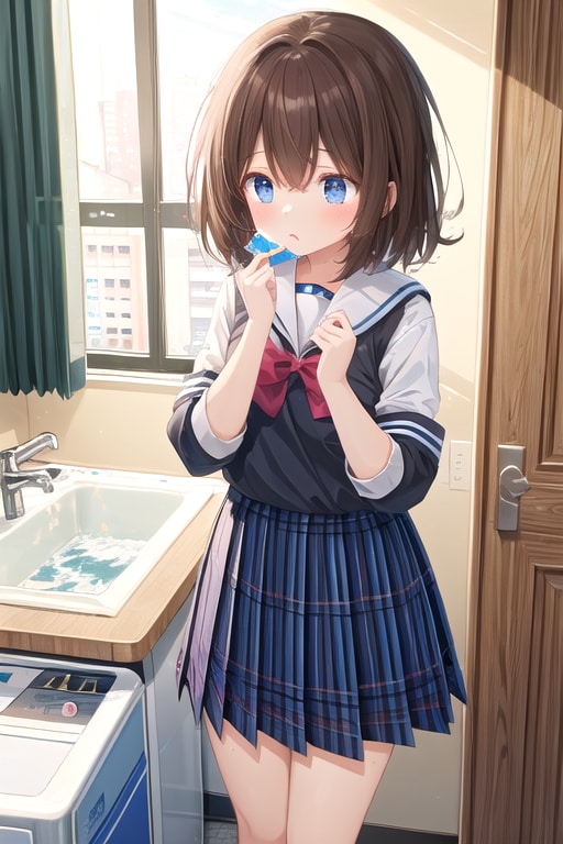 身だしなみを整える女の子 | の人気AIイラスト・グラビア