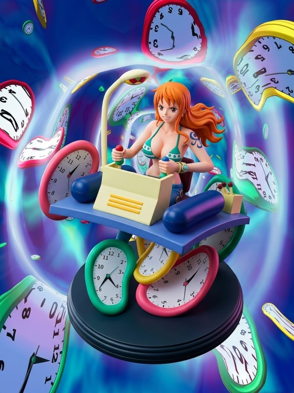 タイムマシンに乗るナミさん