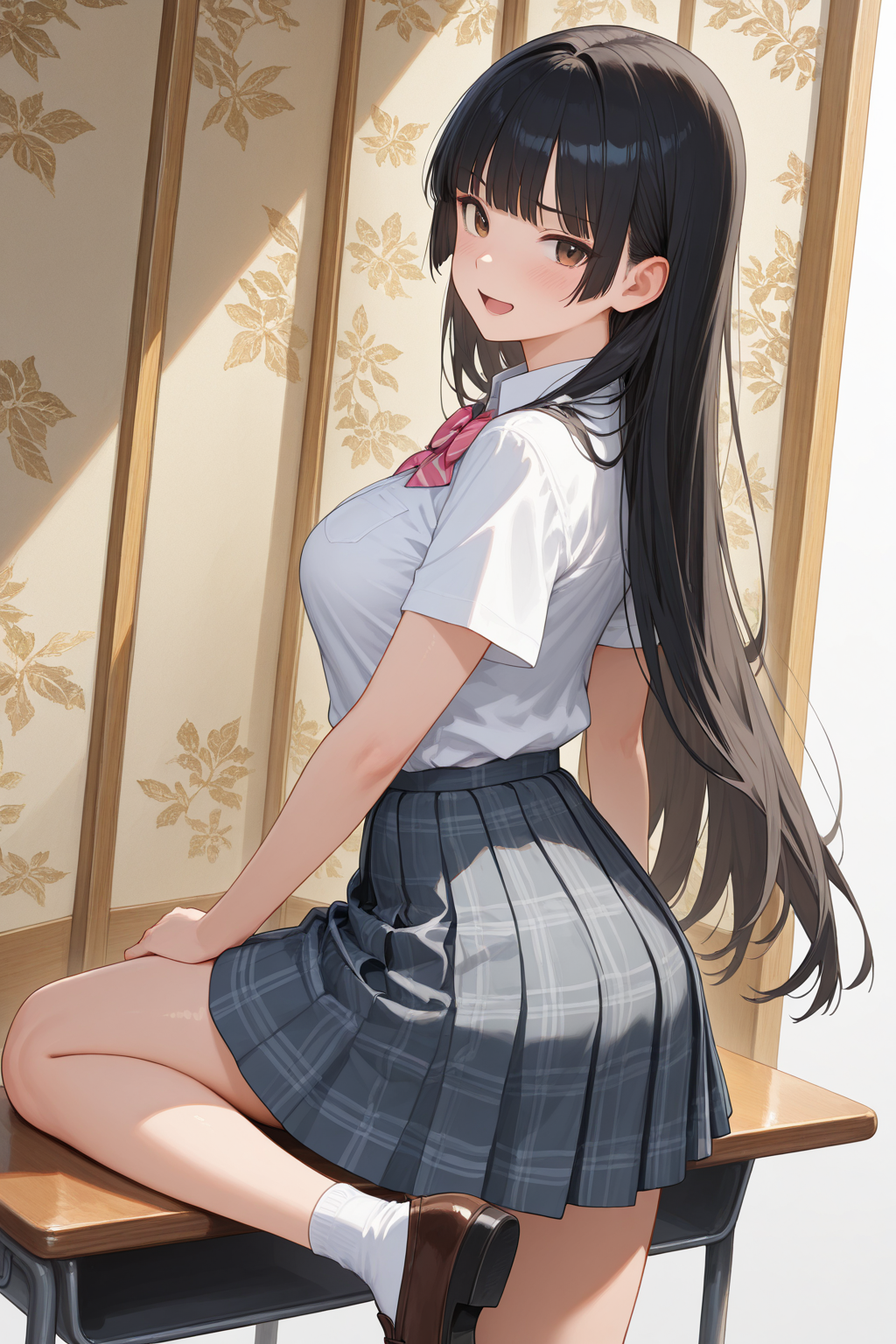 桔梗JK潜入での夏服✨