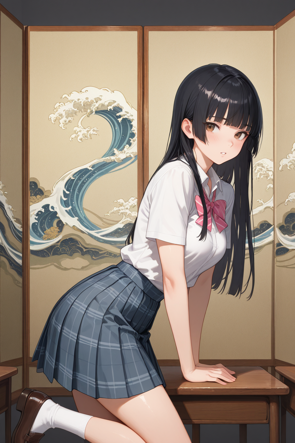桔梗JK潜入での夏服✨