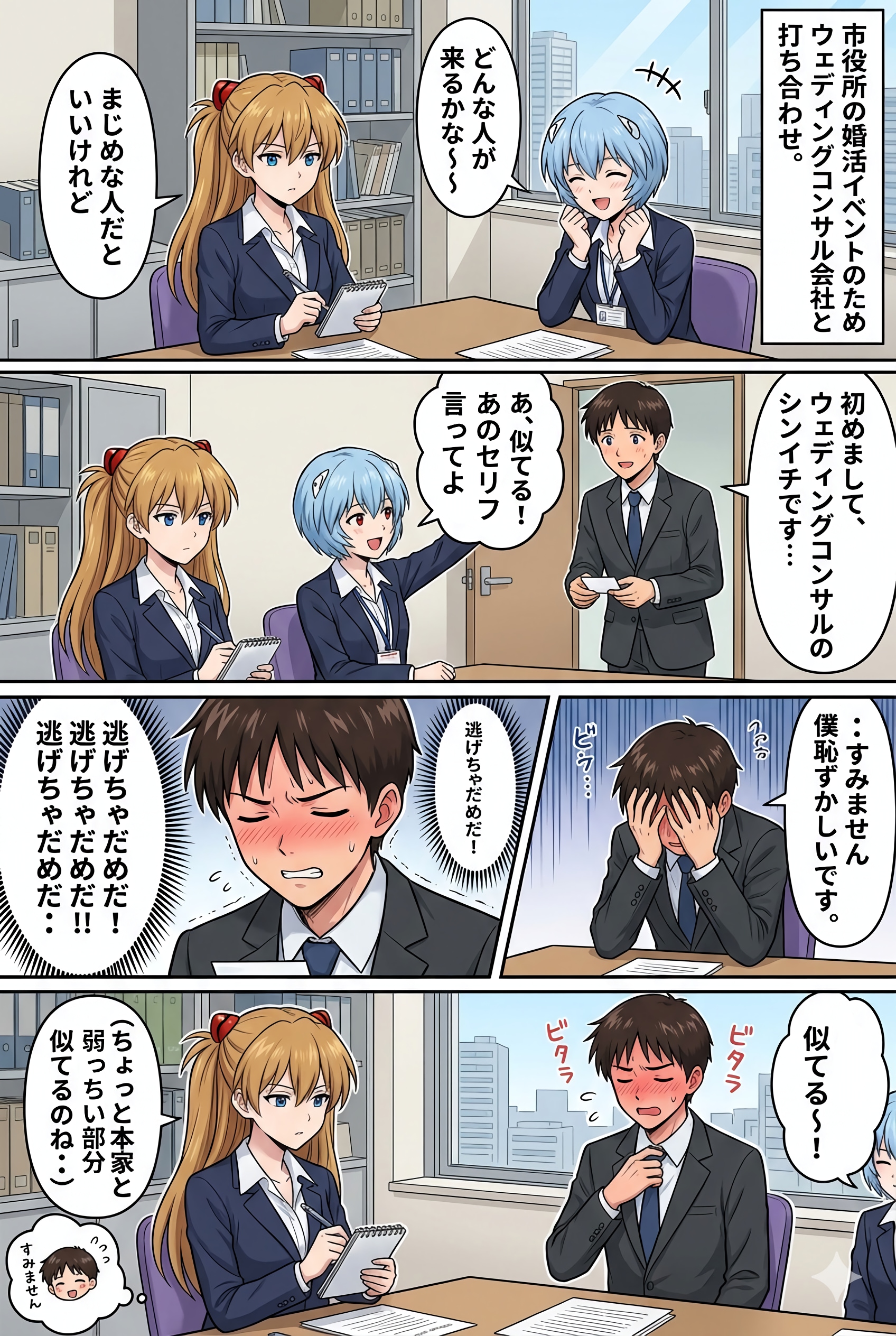 市役所職員アスナさんレイナさん