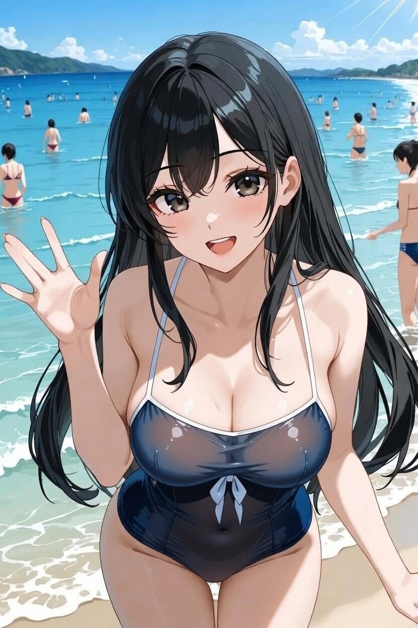 ｢先輩～！一緒に泳ぎましょうよ♪｣