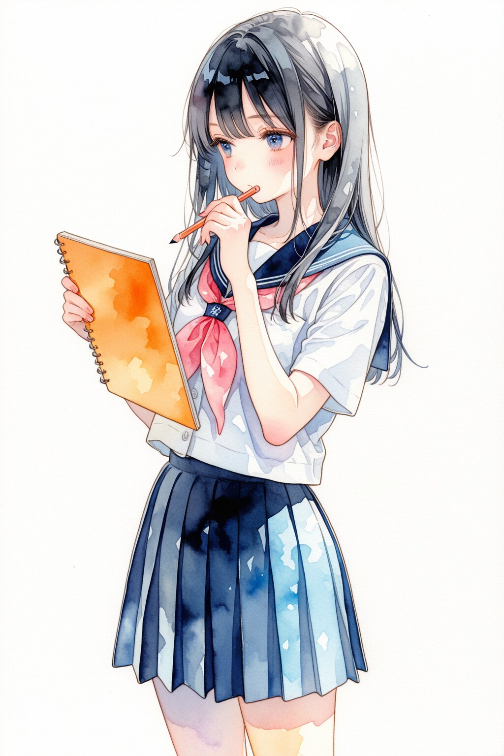 スケッチ少女 | の人気AIイラスト・グラビア