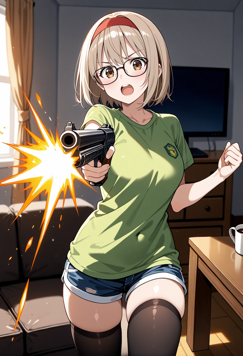 【今日の腹筋】OK！(ズドン)