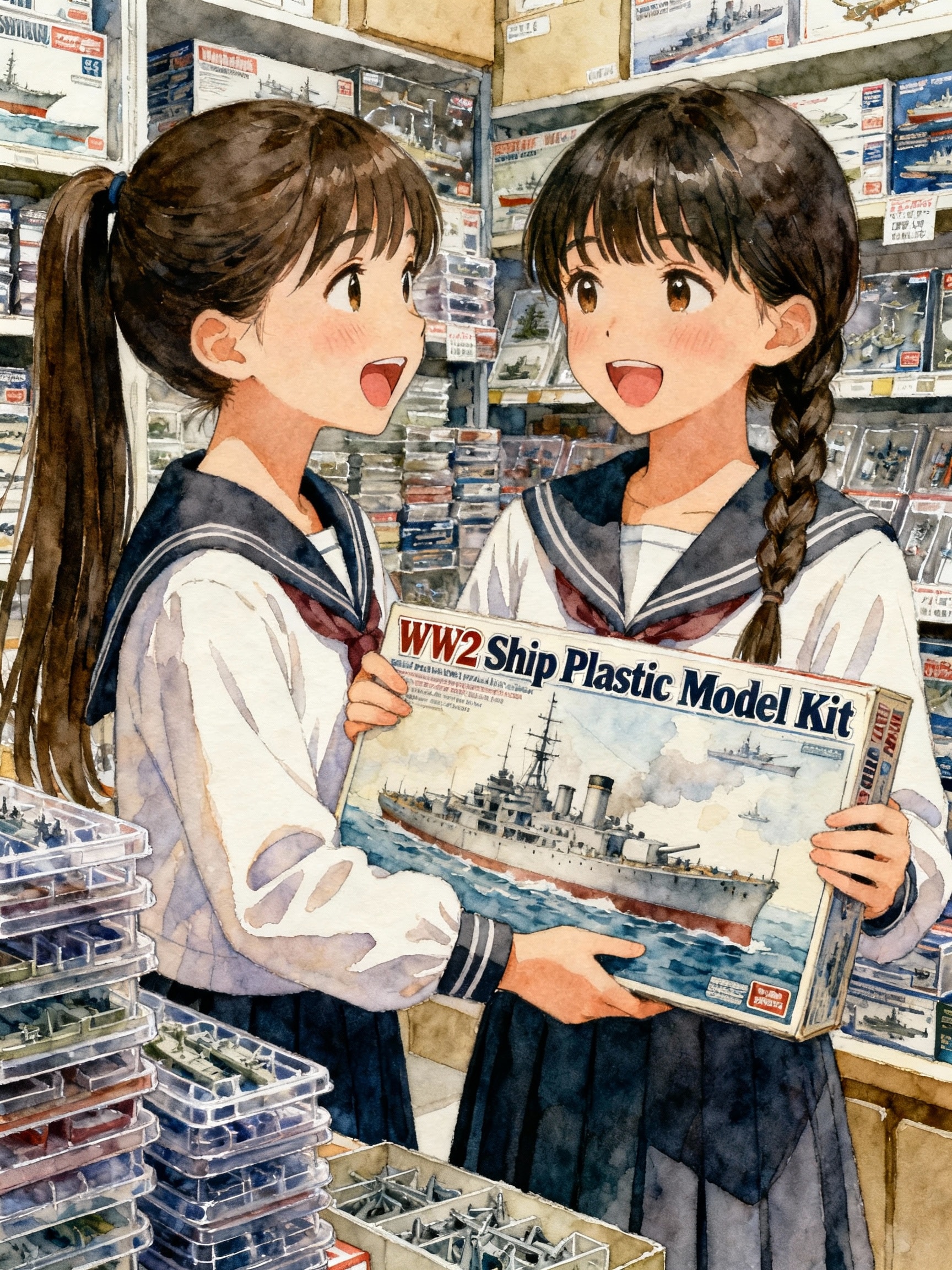 模型店の少女 | の人気AIイラスト・グラビア