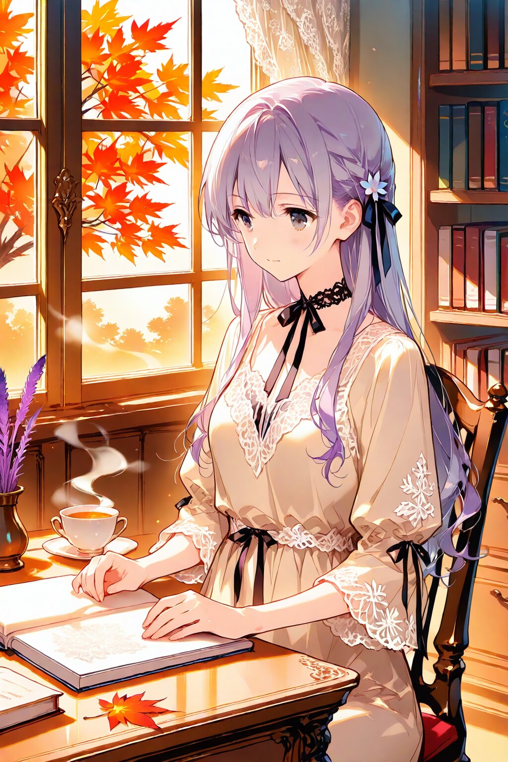 ページの隙間に息づく色