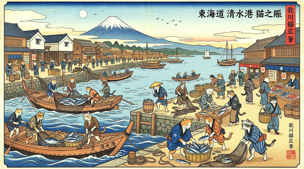 清水港の賑わい