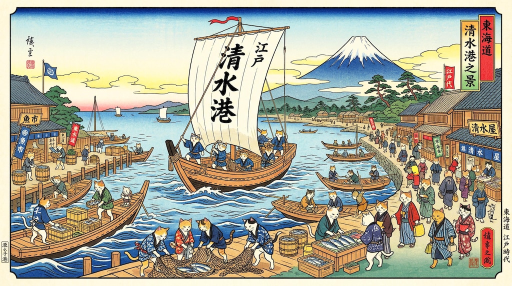 清水港の賑わい