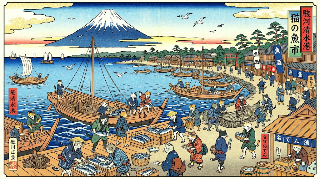 清水港の賑わい