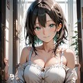 シンプルプロンプト比較 ADetailer有無 7枚目