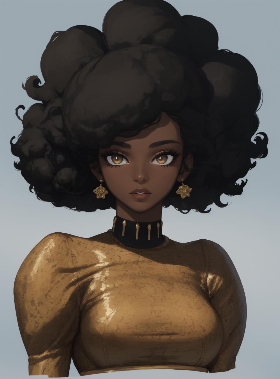 Afro hair.