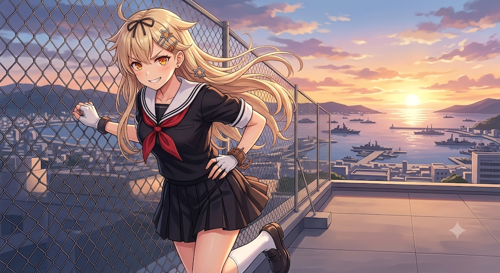 艦これ夕立　冷やし中華