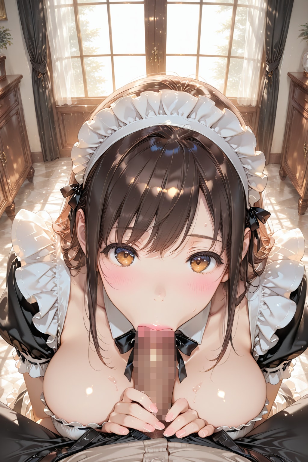 メイドさんのご奉仕-WHOLEで生成-