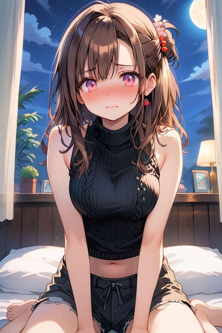 ノースリーブニット
