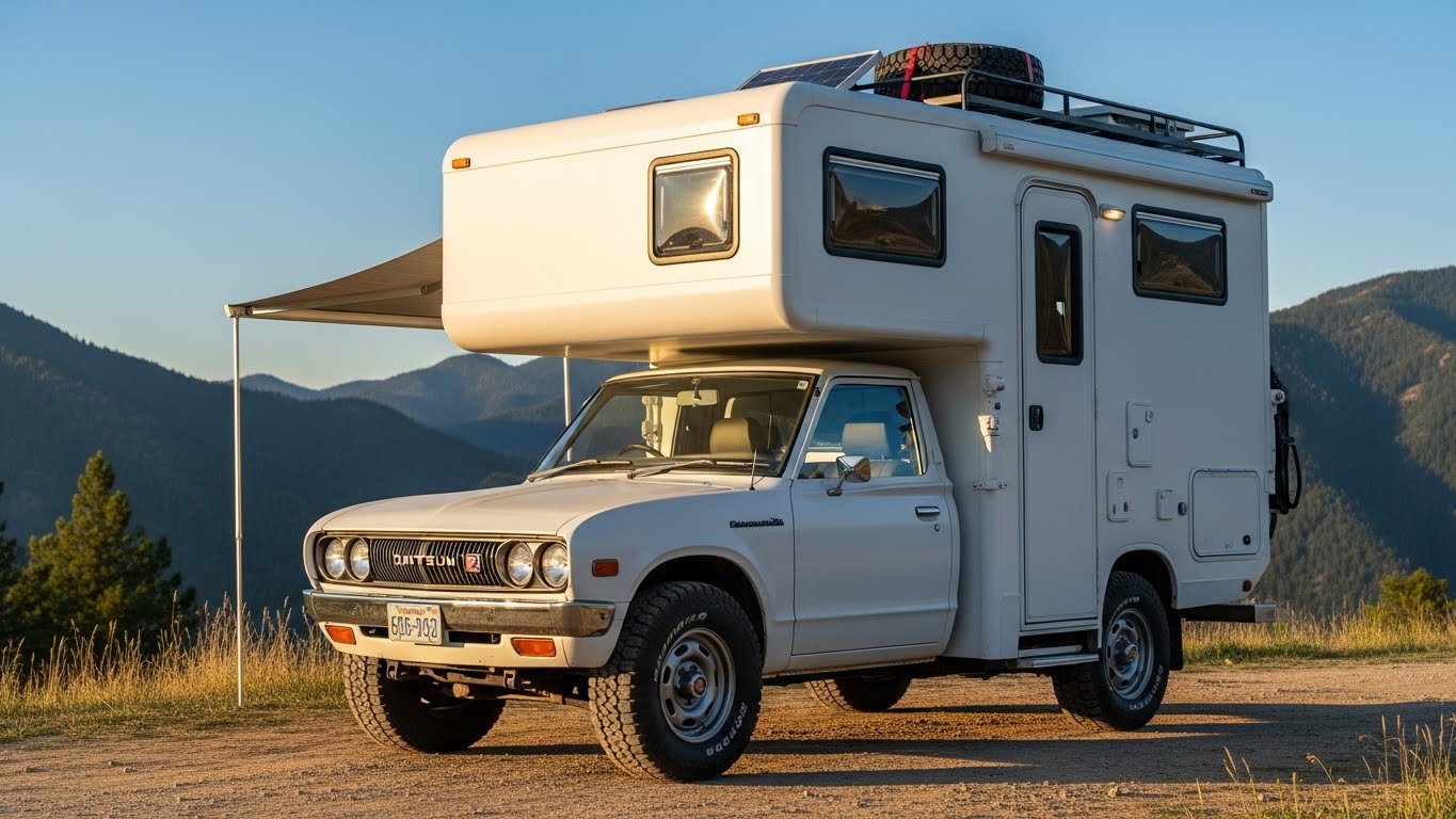 ダットサントラックキャンピングカー | の人気AIイラスト・グラビア