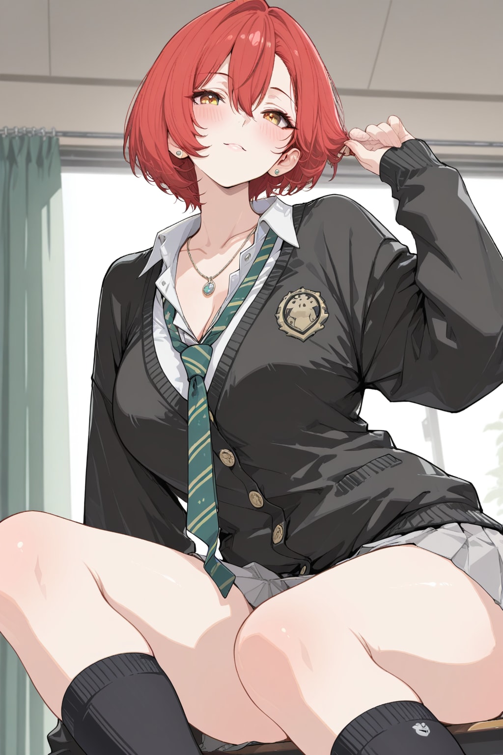 軽い着崩し