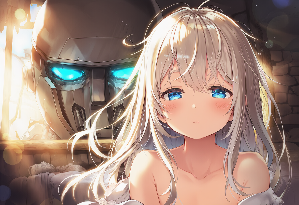 遺跡の守護者と少女の身支度