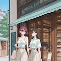 街を散歩する女性 3枚目