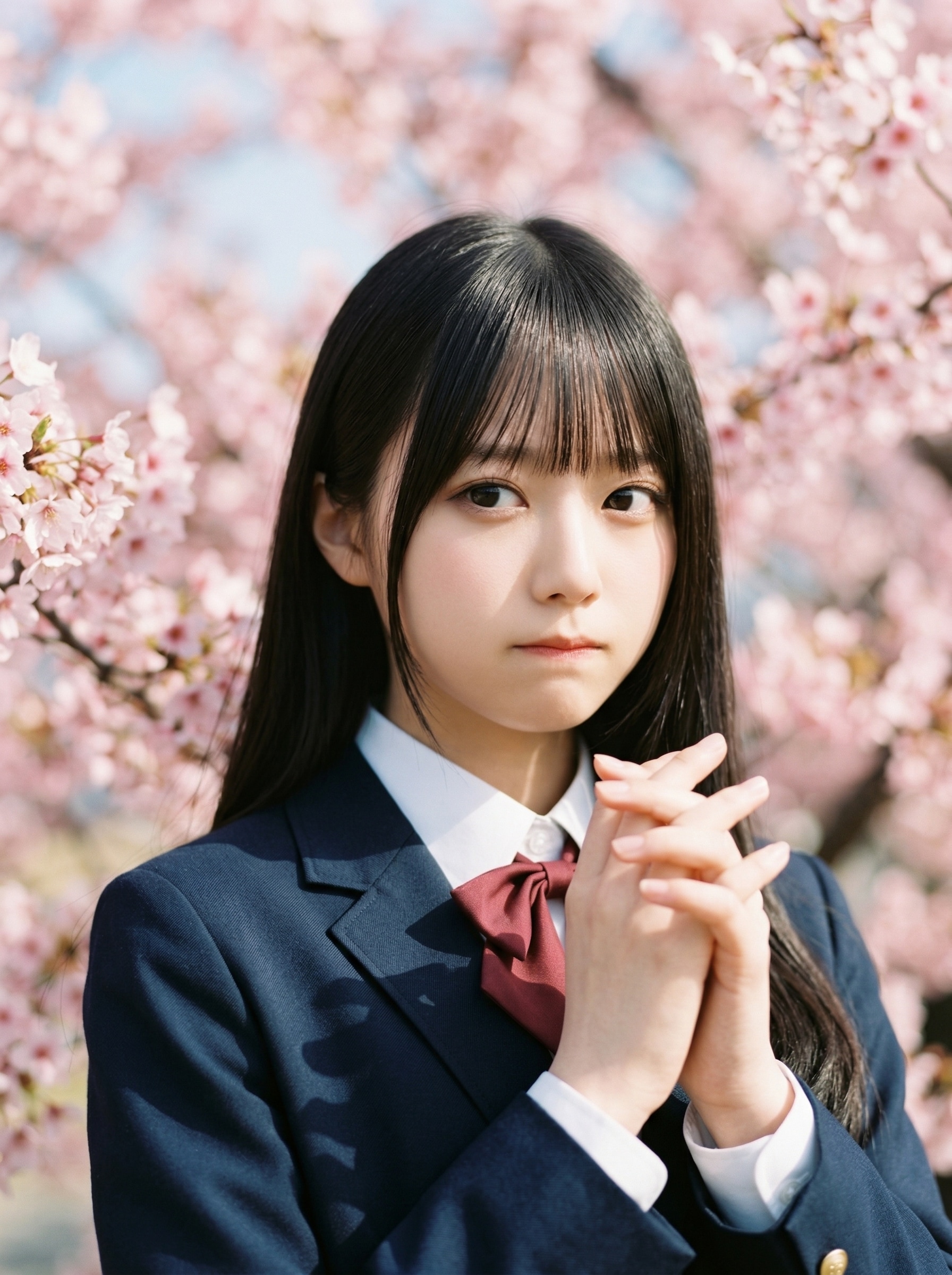 卒業 — 桜の下で / Graduation — Under the Cherry Blossoms | の人気AIイラスト・グラビア