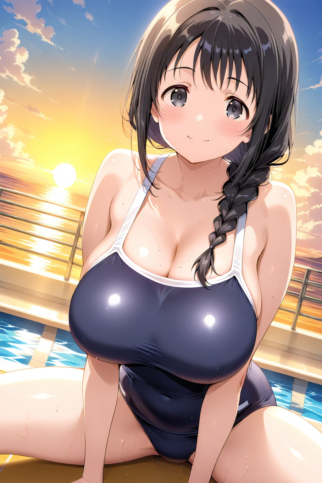 夕方になっても暑いね