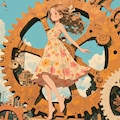 歯車の街と女の子 3枚目