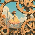 歯車の街と女の子 2枚目