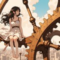 歯車の街と女の子 4枚目