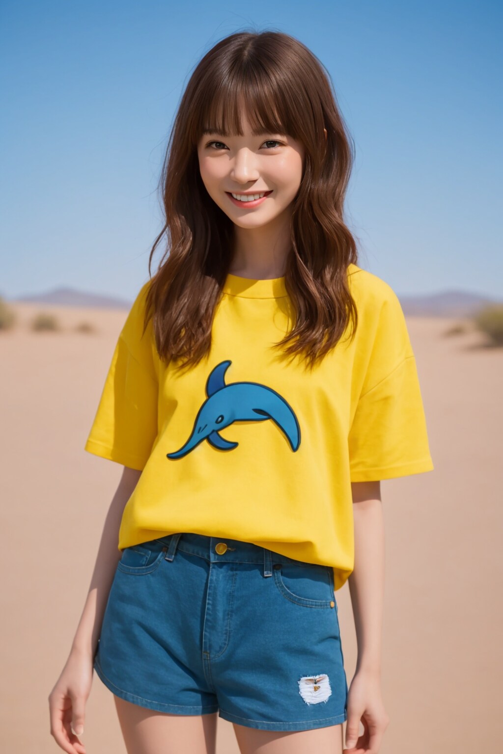 自転車に乗るユイちゃん