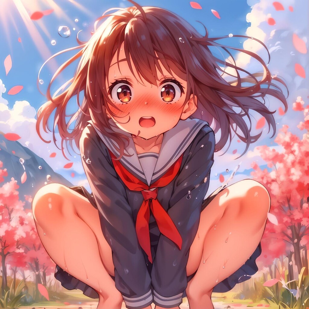 頬を染める春の陽