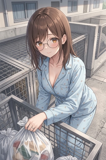 朝のゴミ出し
