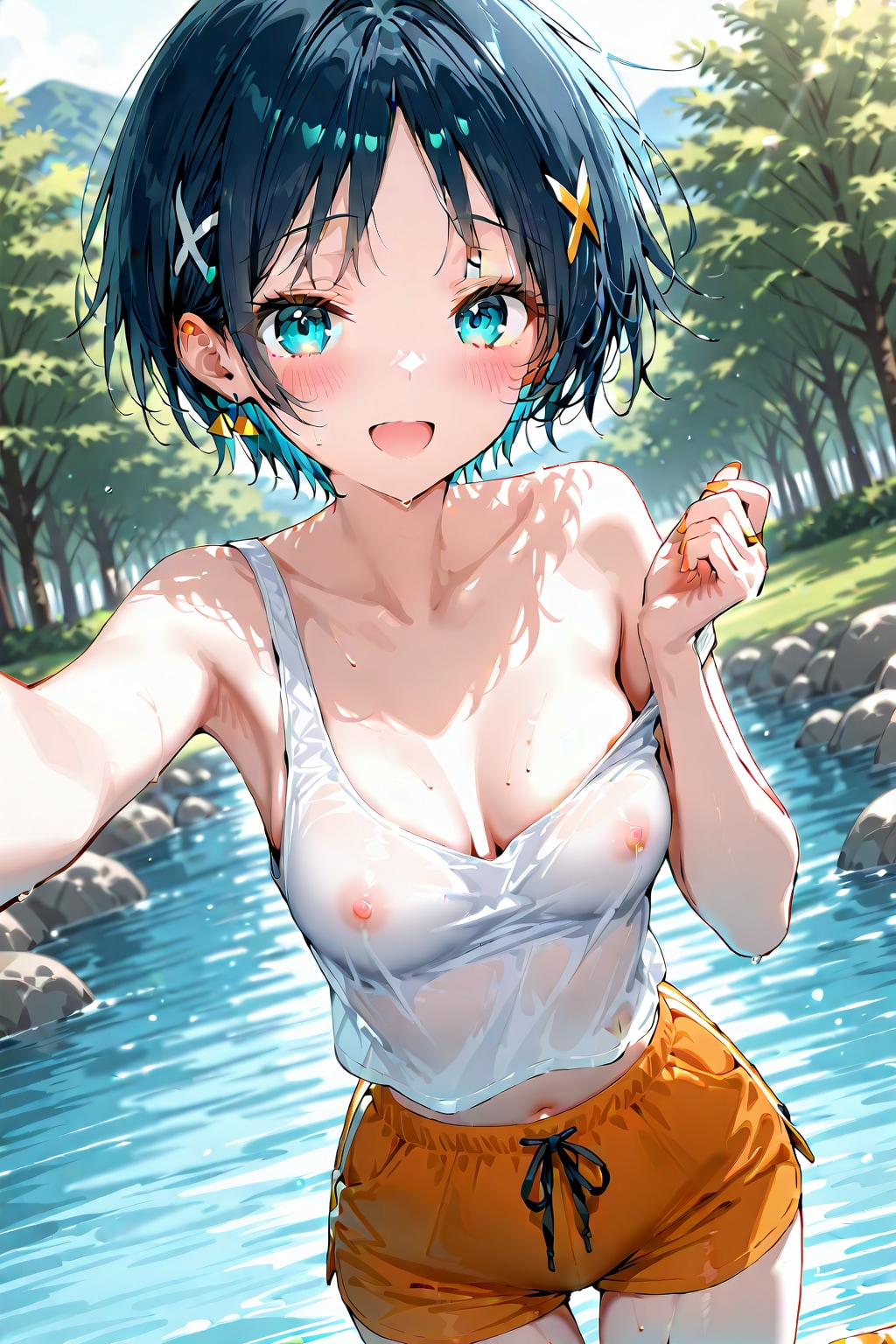 川遊び