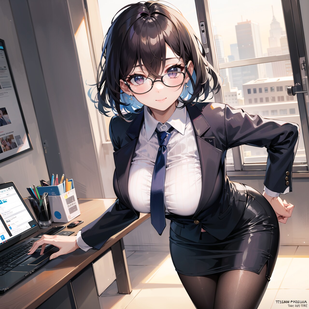 青サキュバスさん・普段の姿