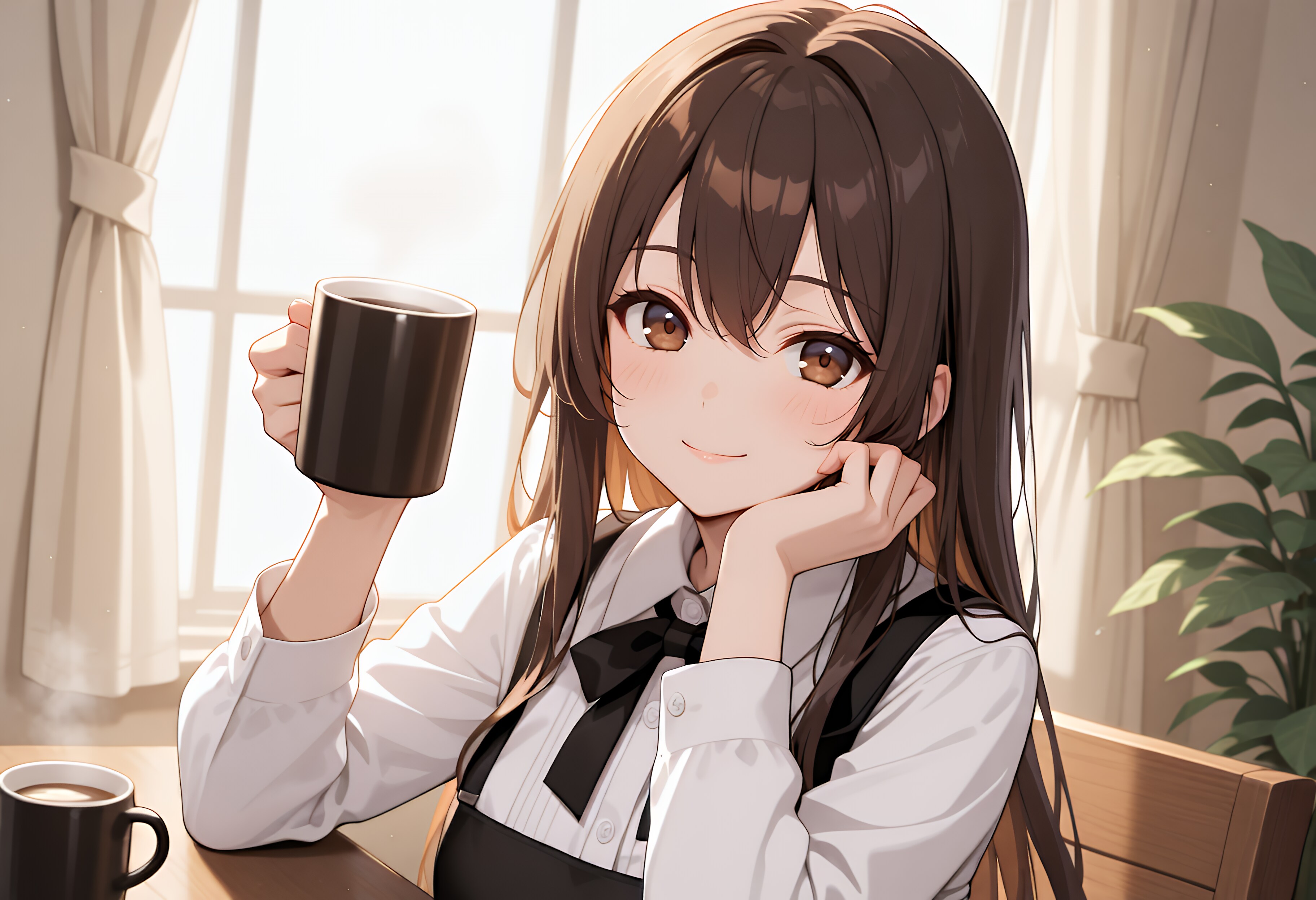 コーヒーでも飲んで
